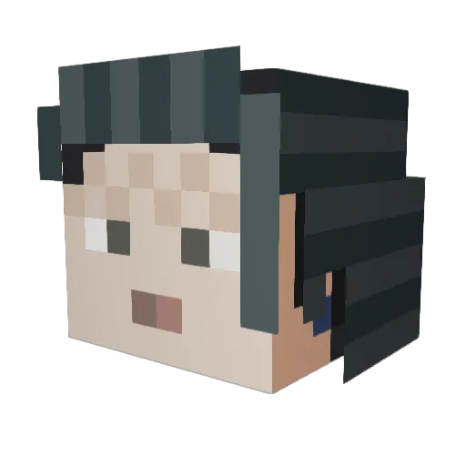 abyss3189 Minecraft avatar head, 3D render
