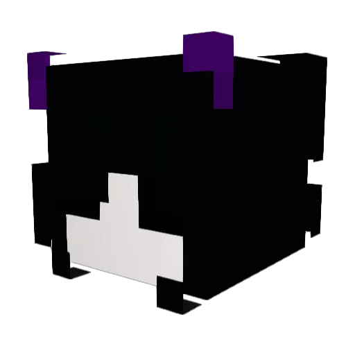 abyssalkittycat Minecraft avatar head, 3D render