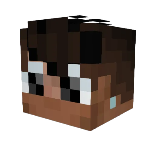 abyssanyon Minecraft avatar head, 3D render