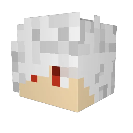 abysskarra Minecraft avatar head, 3D render