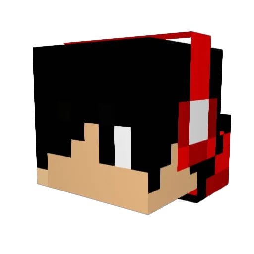 abyssmario Minecraft avatar head, 3D render