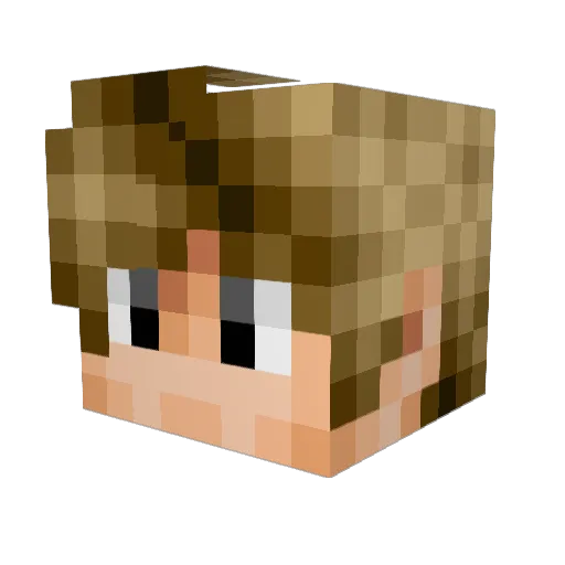 abyssopelagi Minecraft avatar head, 3D render