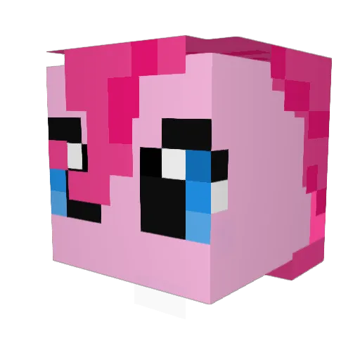 abzters Minecraft avatar head, 3D render
