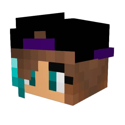 abzurdah Minecraft avatar head, 3D render