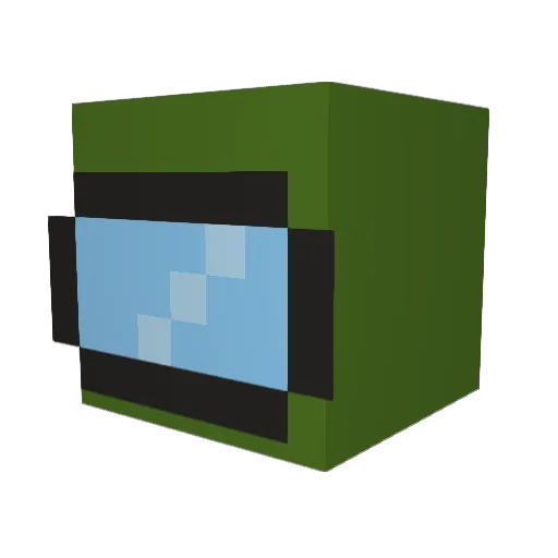 ac0rn7 Minecraft avatar head, 3D render
