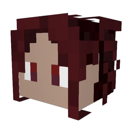 ac_antics Minecraft avatar head, 3D render