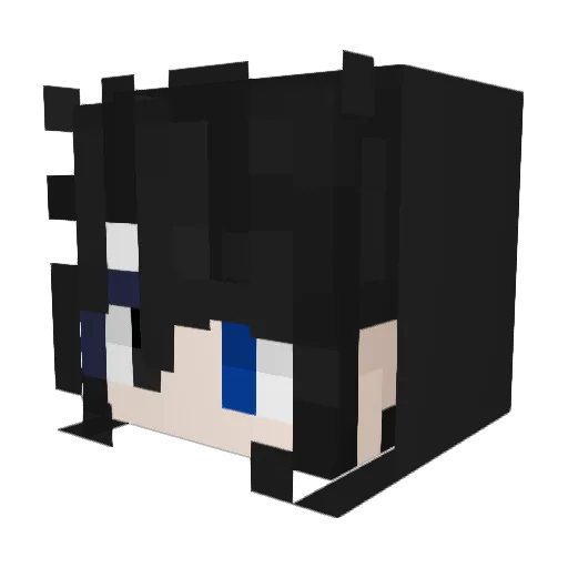 ac_butterfly Minecraft avatar head, 3D render