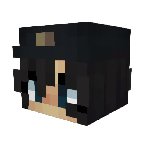 acaitchi Minecraft avatar head, 3D render