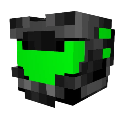 acamin Minecraft avatar head, 3D render