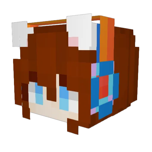 acat857 Minecraft avatar head, 3D render
