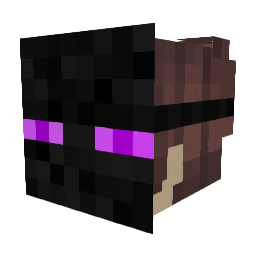 acatyt Minecraft avatar head, 3D render
