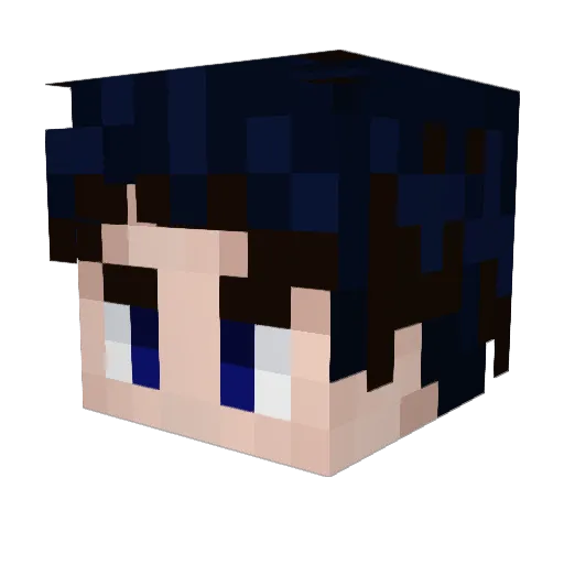 acc0_0 Minecraft avatar head, 3D render