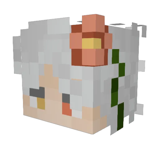 accessAT Minecraft avatar head, 3D render