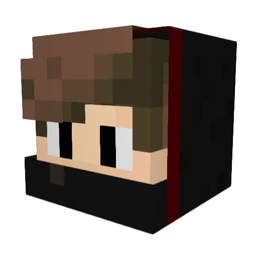 acclaimed02 Minecraft avatar head, 3D render