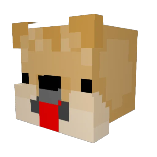 accurate_cheese6 Minecraft avatar head, 3D render