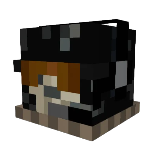acdbth Minecraft avatar head, 3D render