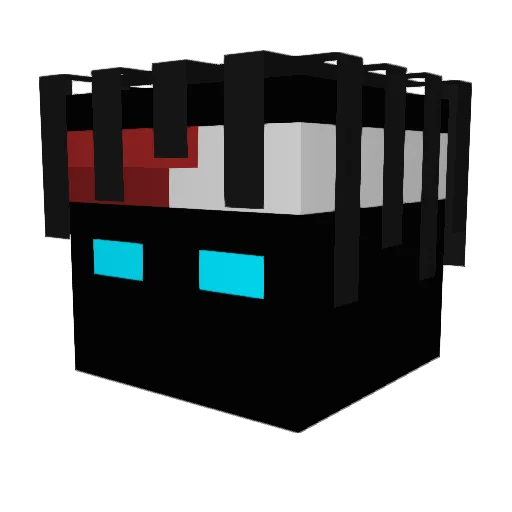 ace148_ Minecraft avatar head, 3D render