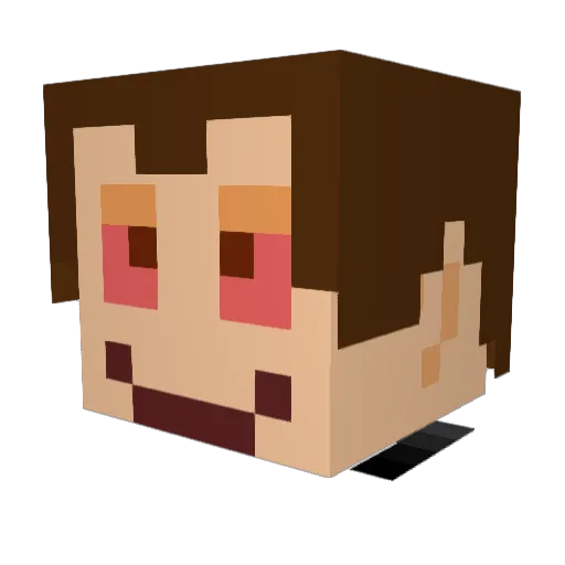 ace3572 Minecraft avatar head, 3D render