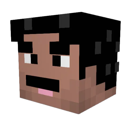 ace_127 Minecraft avatar head, 3D render