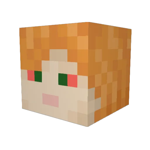 ace_space0 Minecraft avatar head, 3D render