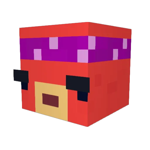 aceada Minecraft avatar head, 3D render