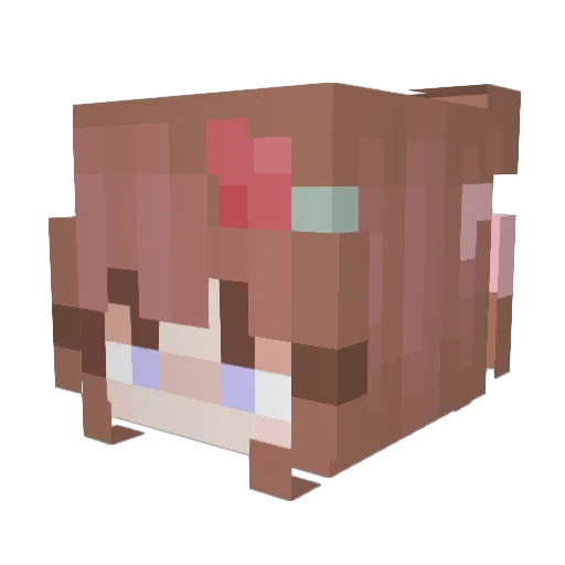 acearays Minecraft avatar head, 3D render