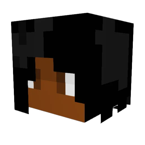 aceenta Minecraft avatar head, 3D render