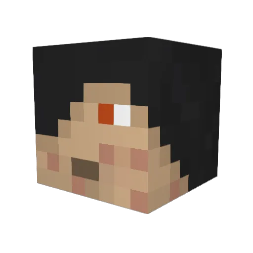 aceisbest Minecraft avatar head, 3D render