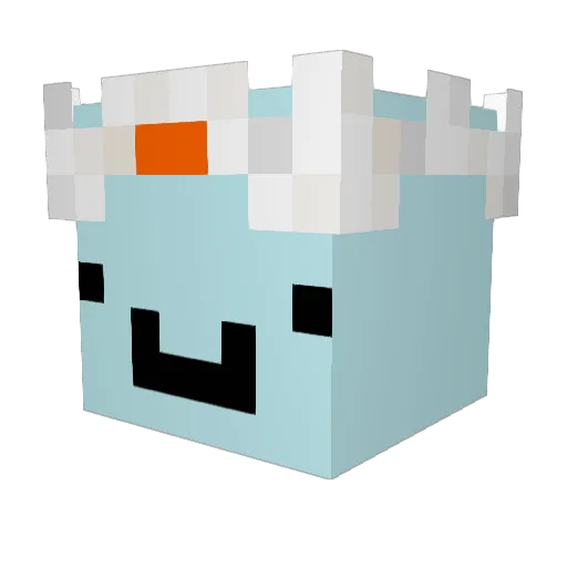 acejensfutte Minecraft avatar head, 3D render