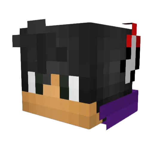 aceletplaynow Minecraft avatar head, 3D render