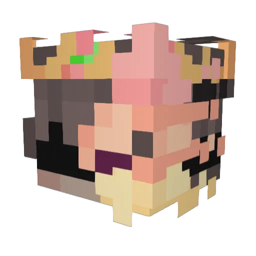 acen2spades Minecraft avatar head, 3D render
