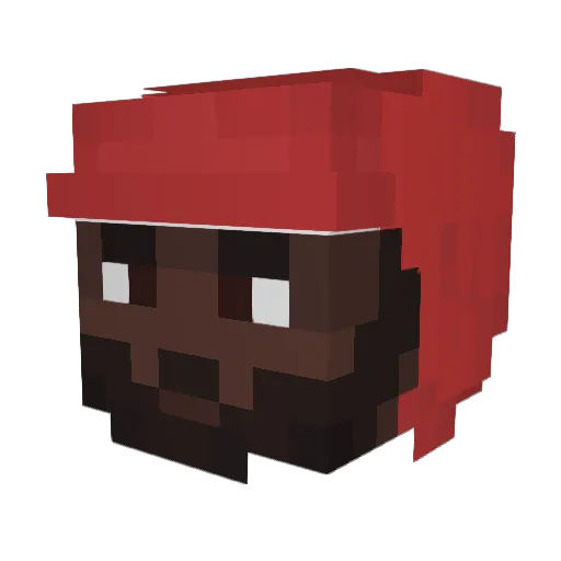 acendado_esp Minecraft avatar head, 3D render