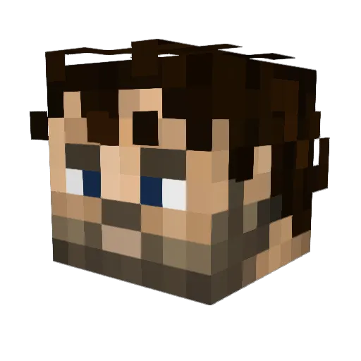 aceneon32 Minecraft avatar head, 3D render