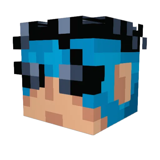 aceo922 Minecraft avatar head, 3D render