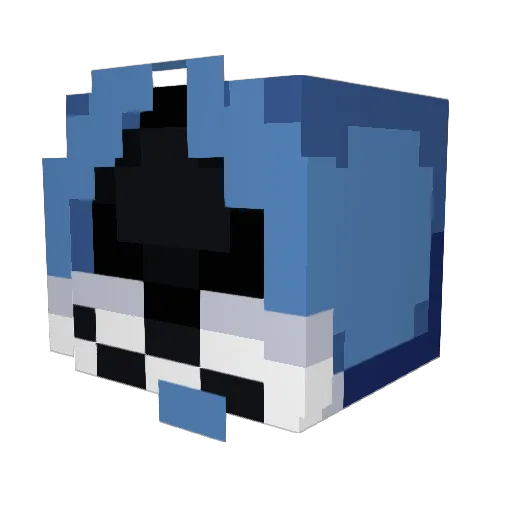 acepick1 Minecraft avatar head, 3D render
