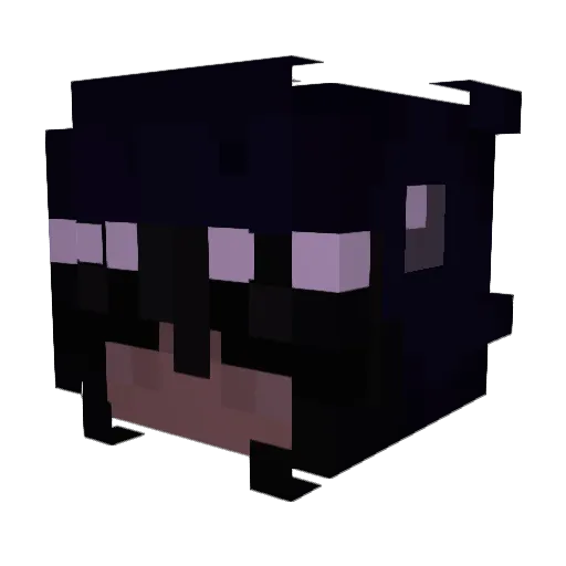 aceptar Minecraft avatar head, 3D render