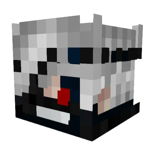 aceraptor9 Minecraft avatar head, 3D render