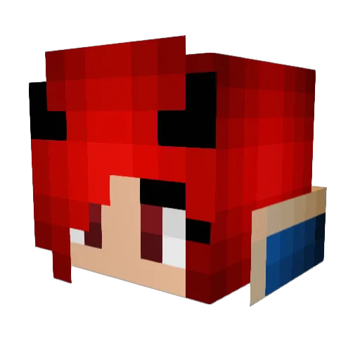 acered11 Minecraft avatar head, 3D render