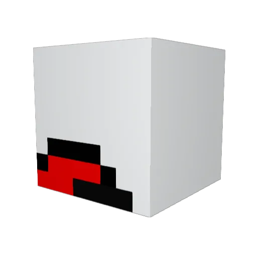 acerniglia Minecraft avatar head, 3D render