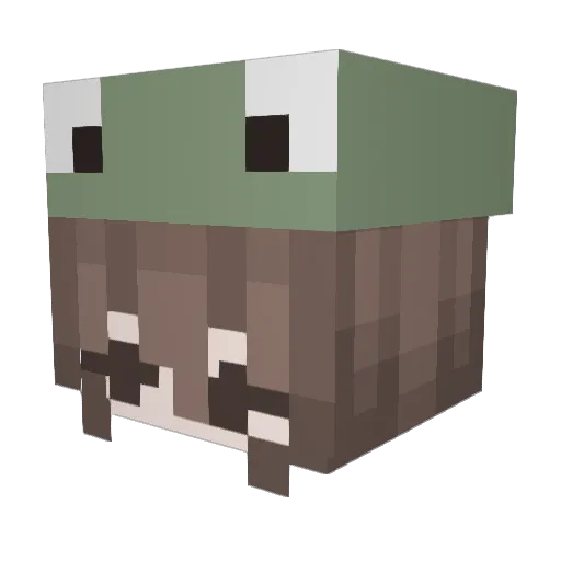 acerraro Minecraft avatar head, 3D render