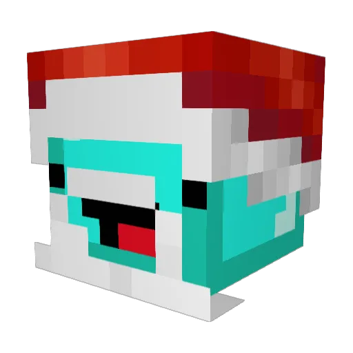 acesnycd Minecraft avatar head, 3D render