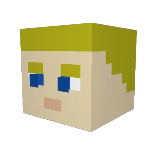 acespace42 Minecraft avatar head, 3D render