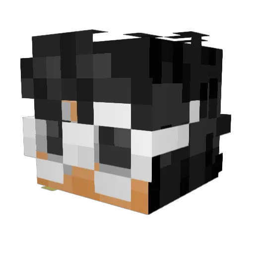 acexviii Minecraft avatar head, 3D render