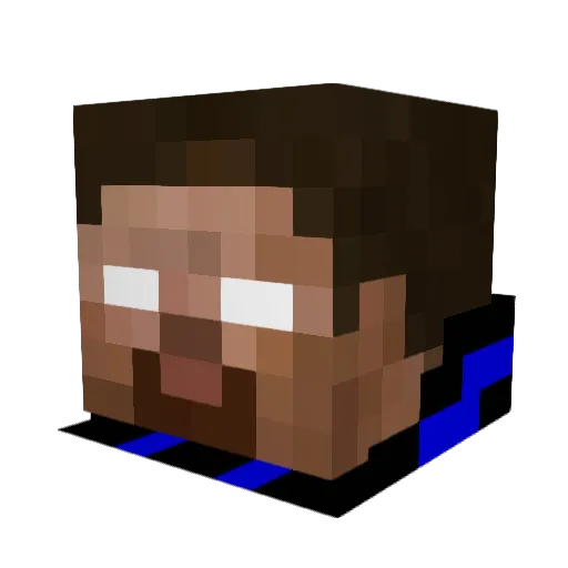 acey999 Minecraft avatar head, 3D render