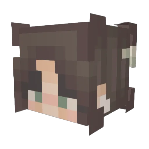 acgb2018 Minecraft avatar head, 3D render