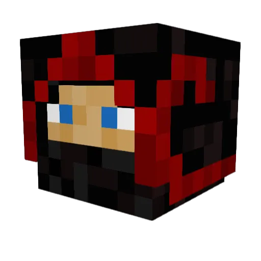 acheron0999 Minecraft avatar head, 3D render