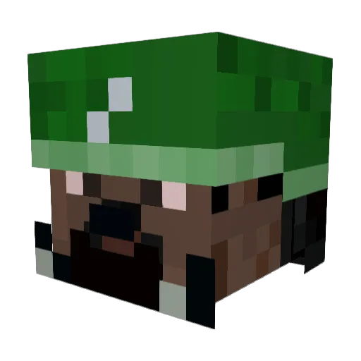 achillEspp Minecraft avatar head, 3D render