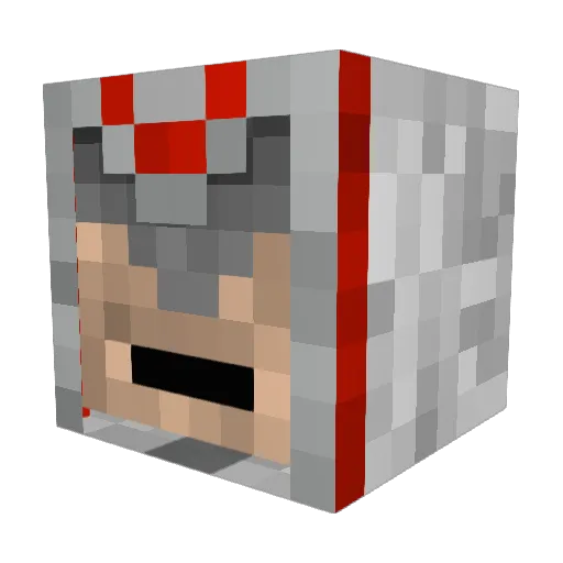 achillesDemon Minecraft avatar head, 3D render