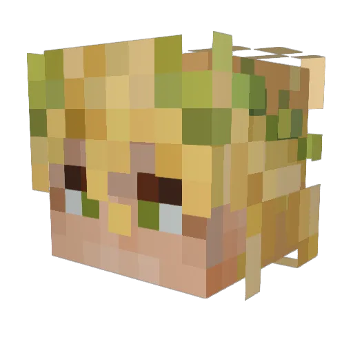 achillessy Minecraft avatar head, 3D render
