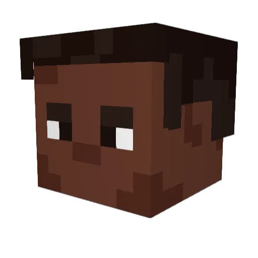 achillesvz Minecraft avatar head, 3D render